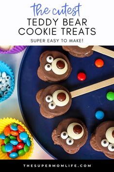 the cutest teddy bear cookie treats are super easy to make