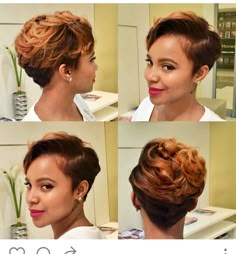 Brown Pixie Hair, Brown Pixie, Cajun Spice, Black Hair Short Cuts, Pixie Hair, Copper Brown