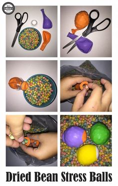 Balloon Sensory Balls, Stressball Balloon, Diy Stressball Ninja, Diy Stressball How To Make, Thrive Activities, Diy Stressball Balloon Rice, Diy Squishies, Different Than Others, Sensory Processing Activities