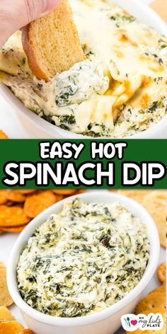 spinach dip is an easy appetizer that everyone will love