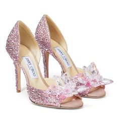 Rose Mix Crystal Open Toe Heels | ANILLA 100 | Pre Fall 19 | JIMMY CHOO Jimmy Choo Cinderella Shoes, Jimmy Choo Bridal, Cinderella Shoes, Jimmy Choo Heels, Spike Heels, Shoes Luxury