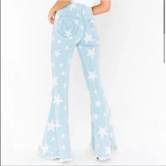 Show Me Your Mumu Star Flare Leg Jeans!! Never Worn!! New Without Tags Size M(6-8) Bell Jeans, Super Flare Jeans, Jeans Online, Show Me Your Mumu, Model Fits, Show Me Your, Dress Romper, Crop Tee, Show Me