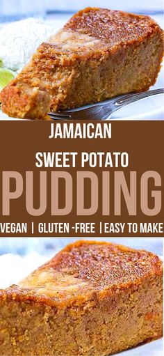 this is an image of jamaican sweet potato pudding