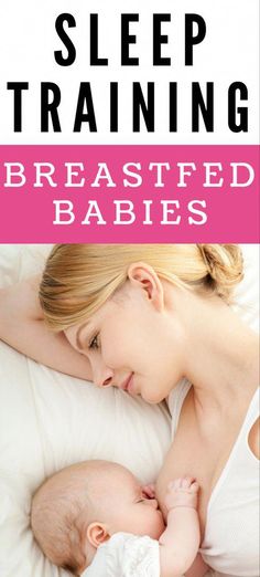 a woman is breastfeeding her baby in bed with the words, how to sleep training