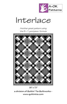 Interlace A OK 5 Yard Pattern Modern Geometric Quilt, Simple Quilts, Kids Quilts, Scrappy Quilt Patterns, Geometric Quilt, Easy Quilt Patterns, Free Spirit Fabrics, Nine Patch, Crafty Mama