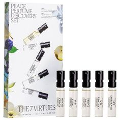 Peace Perfume Discovery Set - The 7 Virtues | Sephora The 7 Virtues, 7 Virtues, Mini Perfumes, Mens Beard Grooming, Perfume Box, Aromatherapy Benefits, Perfume Set, Perfume Making, Affordable Skin Care