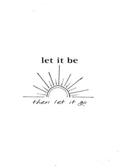 the words let it be are in black and white