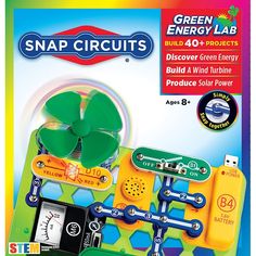 the green energy lab snap circuit set