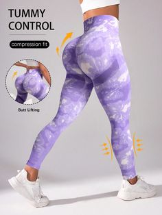 Tie Dye Wideband Waist Sports Leggings Multicolor    Fabric Tie Dye,All Over Print Regular High Stretch  Women Activewear, size features are:Bust: ,Length: ,Sleeve Length: Legging Sport, Women Sports, Tie And Dye, Kids Beachwear, Outdoor Woman, Sports Leggings, Active Wear For Women, Maternity Bag, Fashion Online Shop