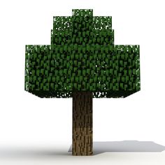 an image of a tree made out of blocks