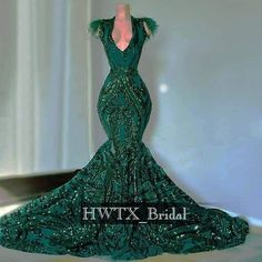 Emerald Wedding Dresses, Mermaid Style Prom Dresses, Girl Prom, Prom Dress Black, Prom Dress Evening