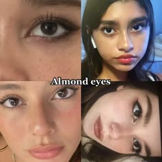 Make Up Yeux, Beauty Types, Almond Eye Makeup, Types Of Beauty, Almond Eyes, Types Of Eyes, Desired Face, Makeup Looks Tutorial, Eye Shape