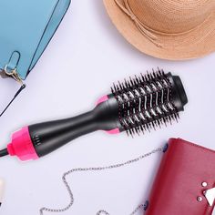 💋Do you wanna enjoy salon-level care at home? 💋Do you want ur hair to be soft and smooth after blowdrying? Definitely don't miss our PROFESSIONAL HOT AIR HAIR BRUSHES 💁‍♀️Heat & cool wind, for straight & curly hair 💁‍♀️Blowdry & style at the same time 💁‍♀️Tourmaline technology of negative ions for healthier hair. BTW, it's way lighter than you thought😉 Curly Hair Comb, One Step Hair Dryer, Hair Dryer Styler, Blowdry Styles, Pro Hair, Dryer Brush, Oval Brush, Flat Iron Curls, Lustrous Hair