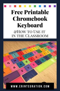 the free printable book keyboard and how to use it in the classroom