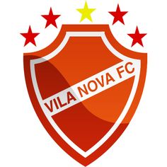 a red soccer badge with five stars around it and the word villa f c written on it