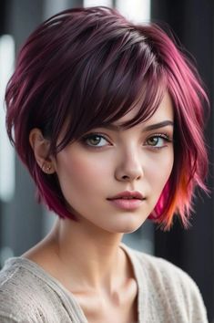 From Pixie to Bob: Short Hairstyles That Perfectly Suit Round Faces 2 From Pixie to Bob: Short Hairstyles That Perfectly Suit Round Faces Rocker Hair, Longer Pixie Haircut, Edgy Hair, Round Faces