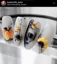 (paid link)  Nails Long Fake Nails - Clear Acrylic. Voodoo Doll Nails Design, Funny Nails Ideas, Grunge Nails