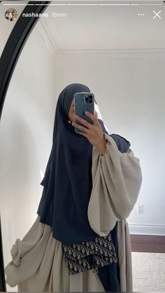 #hijab #abaya #khimar #modesty Hijab Khimar Style, Niqabis Aesthetic, Khimar Aesthetic, Hijab Fashion Inspiration Abayas, Abaya With Khimar, Aesthetic Abaya, Hijab Colours