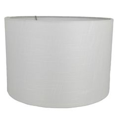 a white lamp shade on a white background