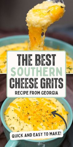 American Southern Cheese Grits Recipe Easy Cheese Grits Recipe, Garlic Cheese Grits Recipe, Easy Cheese Grits, Grits Recipe Breakfast, Garlic Grits, Southern Cheese Grits, Grits Recipes, Cheese Grits Recipe, Southern Grits