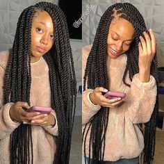 Long Twists, Cuban Twist Hair, Twists Hairstyles, Senegalese Twist Hairstyles, Marley Hair, Marley Twists