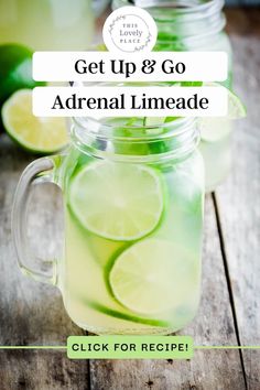 If you're struggling with adrenal fatigue after years of stress, you'll love this easy and delicious drink that helps energize your afternoon. Simple ingredients and no equipment needed. Tired moms don't have time for complicated energy drinks. Try this refreshing drink that helps tired adrenals. Adrenal Sunshine Lemonade, Adrenal Mocktail Recipe, Adrenal Drink, Alcohol Alternatives, Adrenal Cocktail Recipe, Business Drinks, Homemade Energy Drink