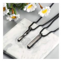 "GUARANTEED DELIVERY BEFORE CHRISTMAS! Personalized TWIST BAR NECKLACE for Men Custom Engraved Jewelry Pendant Necklaces Groomsmen Gifts for Him Dad Boyfriend Gift Women Couples ▬ 𝗔𝗕𝗢𝗨𝗧 𝗨𝗦 ▬ PrecisionMemory aspires to create moments that last a lifetime with our personalized gifts for him & her. * Ships within 24 Hours. * Designed in Los Angeles, California. * Etsy Star Seller Order & Product Support. * Free 90 Day Returns & Exchanges. Please feel free to reach out to us with any questions. ▬ 𝗣𝗥𝗢𝗗𝗨𝗖𝗧 𝗜𝗡𝗙𝗢𝗥𝗠𝗔𝗧𝗜𝗢𝗡 ▬ Elevate his style with our Personalized Bar Necklace, an exceptional gift choice for men. This sleek accessory can be customized with names, dates, or meaningful words, adding a unique and sentimental touch. Carefully crafted, it combines style and sentim Bar Necklace Personalized, Gift Husband, Groomsmen Gifts, Personalised Gifts For Him, Bar Pendant, Necklace For Men, Timeless Gifts, Engraved Jewelry, Jewelry Pendant