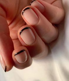 Male French Tip Nails, Mens French Tip Nails, Basic Manicure, Black French Tip Nails, Elite Nails, Black French Tip, Nails Short Square, Nails Inspired