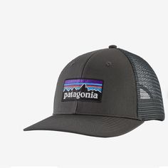 Patagonia Nwot P-6 Logo Trucker Hat Never Worn Excellent New Condition Patagonia Cap, Patagonia Trucker Hat, Patagonia Logo, Canvas Hat, Comfortable Headbands, Cotton Headband, Fishing Nets, Snapback Cap, Ball Cap