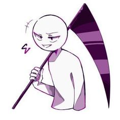 a cartoon character holding an umbrella