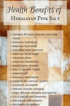 the health benefits of himalayan pink salt are shown in this poster, which includes information on how to use it