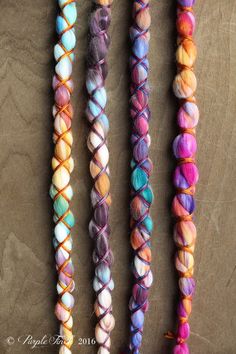 4 Vegan Nylon Tie-Dye Synthetic Dreadlock *Clip-in or Braid-in Extensions Boho Dreads Hair Wraps & B Hair Tye, Sari Ideas, Boho Dreads, Mom Crafts, Professional Hair Extensions, Dread Accessories, Bohemian Headband, Wool Dreads, Fabric Bracelets