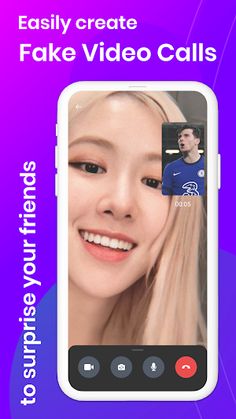 the fake video calls feature is displayed on an iphone's screen, and it appears to be being used by someone else