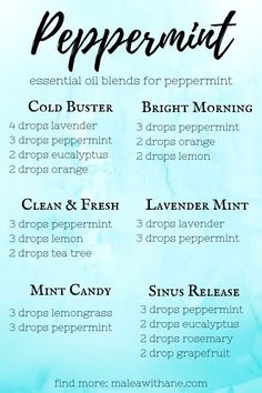 Peppermint Essential Oil Blends, Herbalist Remedies