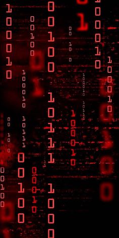 an abstract background with red numbers and digits