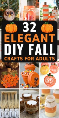 32 elegant diy fall crafts for adults that are easy to make and great for halloween