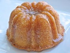 a bundt cake sitting on top of a white plate