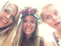 Festival face paint design #snazaroo #facepaint #festival Adult Face Painting, Desert Fashion, Rock Festivals, Flower Band, Music Festival Outfits, Event Outfit