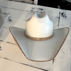 Custom Canvas, Cowboy Hat. Tall Crown Cowboy Hat, Custom Cowboy Hats Women, White Bedazzled Cowboy Hat, White Cowgirl Hat With Rhinestones, Custom White Rodeo Hat, White Rhinestone Cowgirl Hat, Cowboy Hats Women, Custom Cowboy Hats, Large Hats