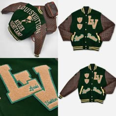 Lv Jacket, Hypebeast Brands, Varsity Jacket Design, Lv Luggage, Croquis Fashion, Apparel Design Inspiration, Letterman Jackets, Men Street Fashion, Concept Clothing