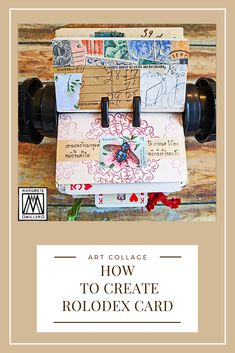 an art collage with the words how to create a rolex card on it