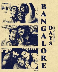 the poster for bangla days is shown in black and white, with four different images