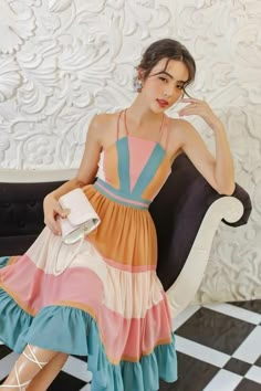 Christmas Lunch Outfit Summer, 70s Resort Wear, Summer Dress 2023 Trend, Floral Dress Summer Casual, Gaun Koktail, Korean Fashion Dress, Mode Inspo, Classy Dress, Simple Dresses