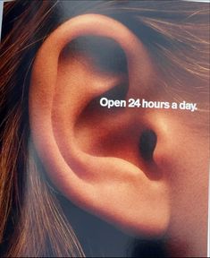 an advertisement for a new ear is shown