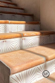 an image of some steps with tile on them