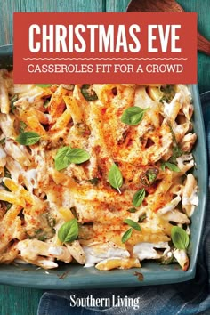 christmas eve casseroles fit for a crowd by southern living cookbook cover art