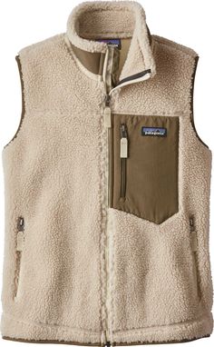 Patagonia Women's Classic Retro-X Fleece Vest, Size: Medium, Natural/Dark Ash Fleece Vest Women, Patagonia Vest, Dark Ash, Winter Layering, Patagonia Jacket, Patagonia Jackets, Fleece Vest, Patagonia Womens, Natural Color