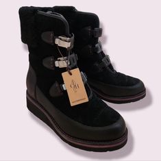 Brand New! Snow Winter, Cole Haan Shoes, Purple Black, Winter Rain, Cole Haan, Winter Boots, Purple And Black, Rain Boots, Size 6