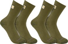 An everyday staple, these men's lightweight, crew socks offer go-to comfort for routine wear. Sweat-fighting yarns with built-in odor control manage moisture and dry quickly to keep your feet comfortable. Fit & Design: Two pairs per pack REPREVE® recycled yarns Fights odor Heel, arch and toe cushioning Enhanced heel pocket for secure fit Ribbed channels improve ventilation on leg Mesh instep for breathability Abrasion-resistant yarns in heel, arch and toe Work Socks, Mens Crew Socks, Recycled Yarn, S Crew, Carhartt Mens, Mens Socks, Crew Socks, 2 Pack, Walnut