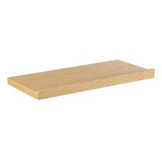 a wooden shelf on a white background